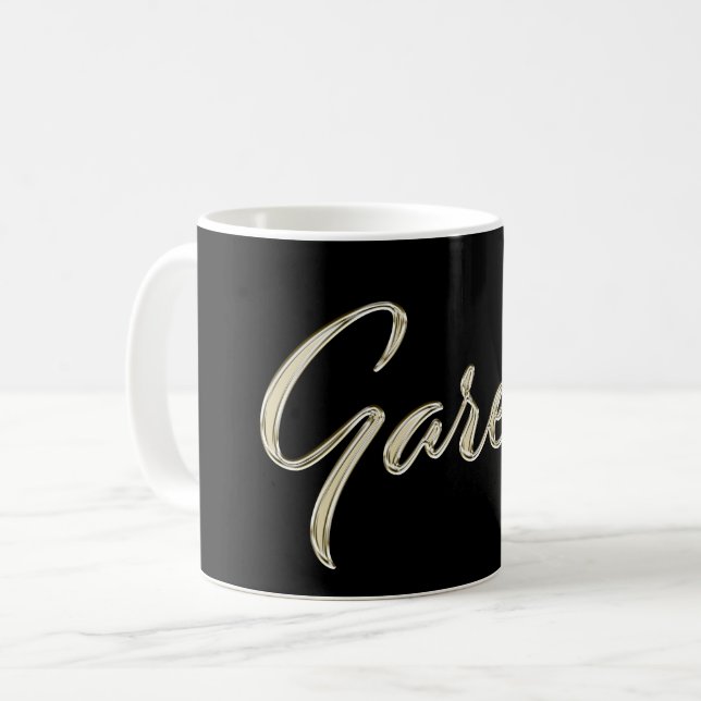 Taza De Café Gareth Name whitegold Tasse Teetasse Kaffeetasse (Anverso izquierdo)