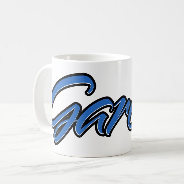 Taza De Café Gareth Vorname Name blue Tasse Kaffeetasse (Anverso izquierdo)
