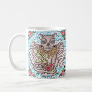 Taza De Café Gárgola de cráneo