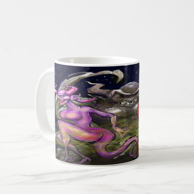 Taza De Café Gárgola n Fae Oscura (Anverso izquierdo)