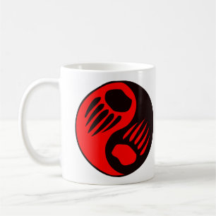Taza De Café Garra de oso Yin Yang