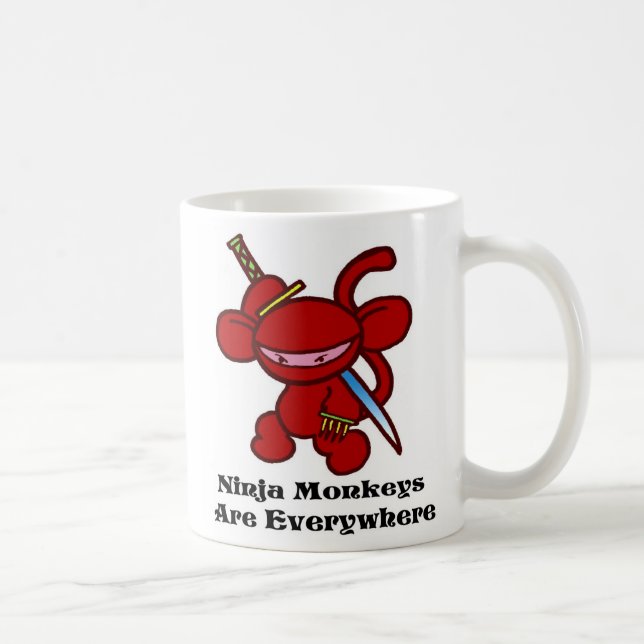 Taza De Café Garra roja de Ninja (Derecha)