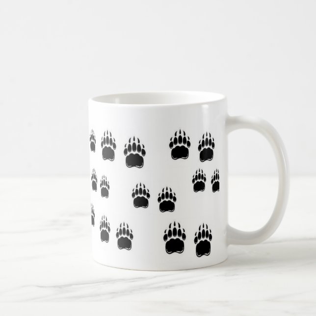 Taza De Café Garras de oso negro (Derecha)