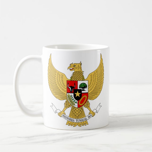 Taza De Café Garuda Pancasila, t arma Indonesia, Indonesia (Izquierda)
