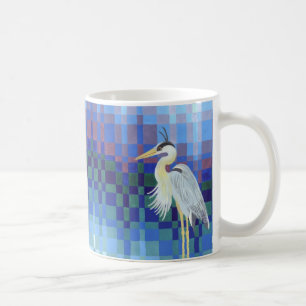 Taza De Café Garza de gran azul