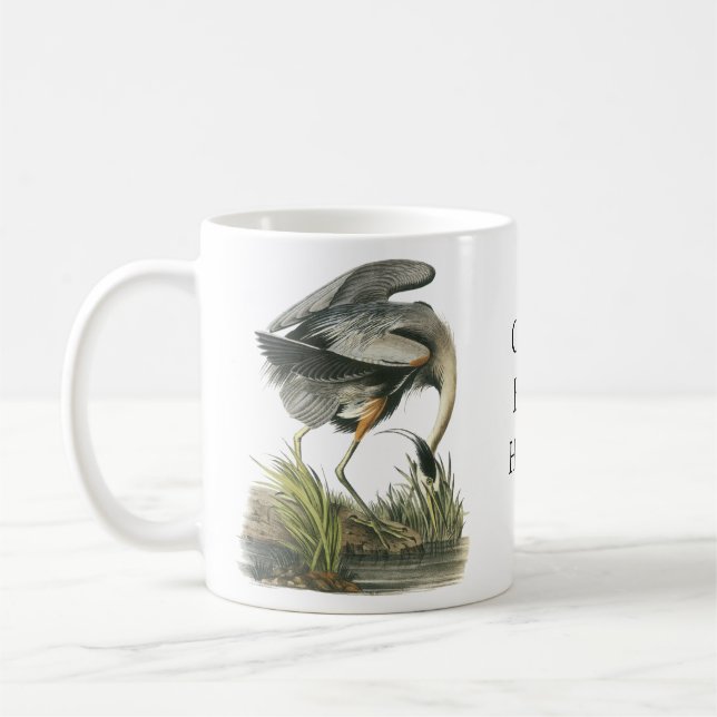 Taza De Café Garza de gran azul, Juan Audubon (Izquierda)