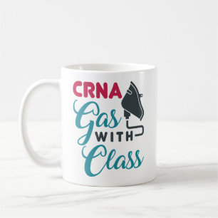 Taza De Café Gas CRNA con una valoración divertida de la clase