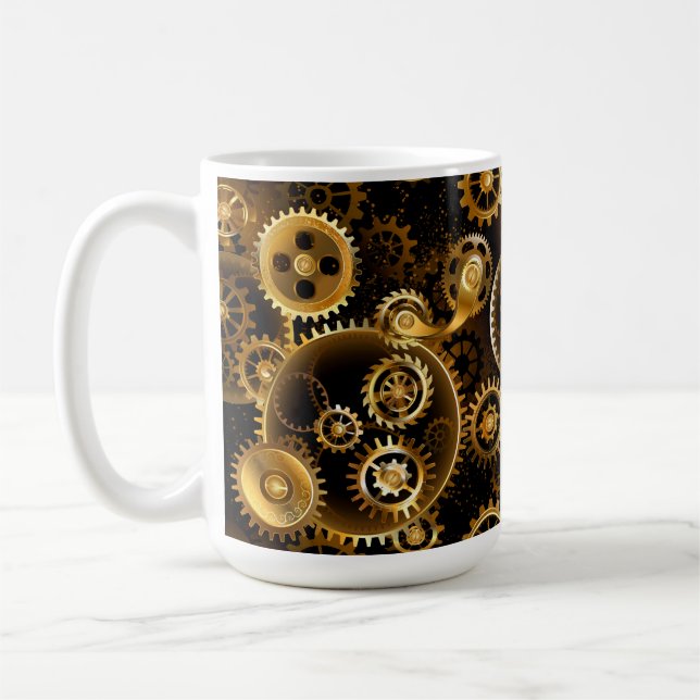 Taza De Café Gases de bronce de vapor sin soldadura (Izquierda)