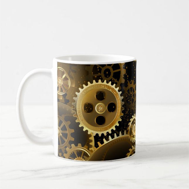 Taza De Café Gases de bronce de vapor sin soldadura (Izquierda)