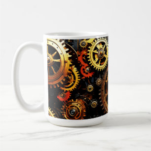 Taza De Café Gases de relojería de Steampunk 1004