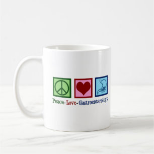 Taza De Café Gastroenterología del amor por la paz