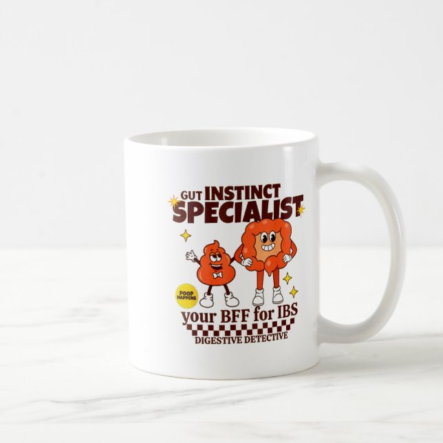 Taza De Café Gastroenterologist Retro Intestine Gift Ibs Gi Nur (Derecha)