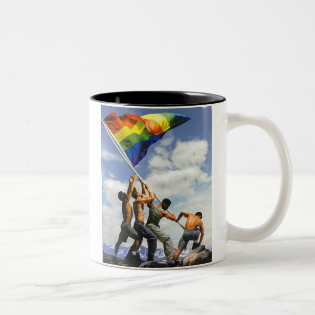 Taza de café gastrónoma de la bandera del arco (Derecha)