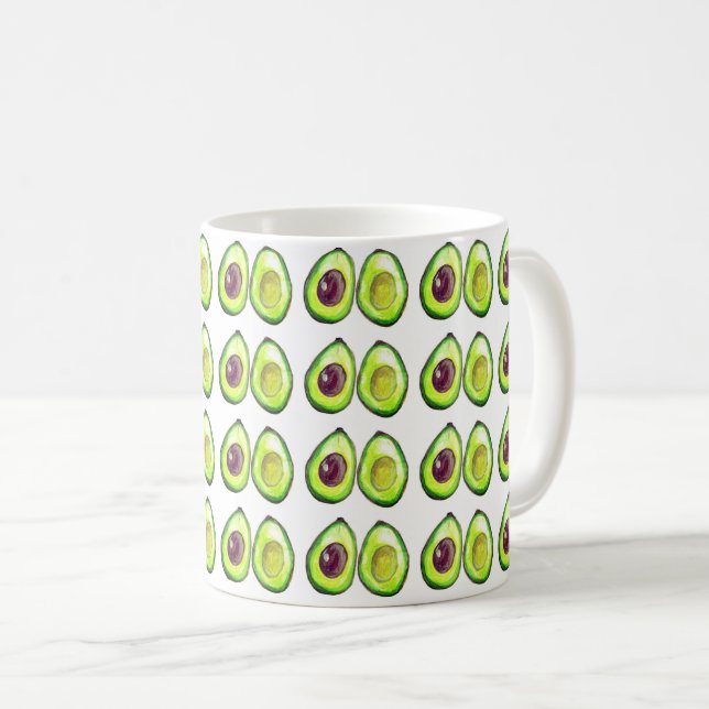 Taza De Café Gastronomía vegetal aguacate verde vegetal (Anverso derecho)