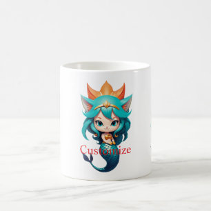 Taza De Café Gata Gatita Sirena de Cueva de Truenos