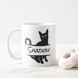 Taza De Café Gata Negra Personalizada