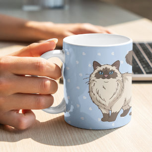 Taza De Café Gata Ragdoll Mamá Personalizada