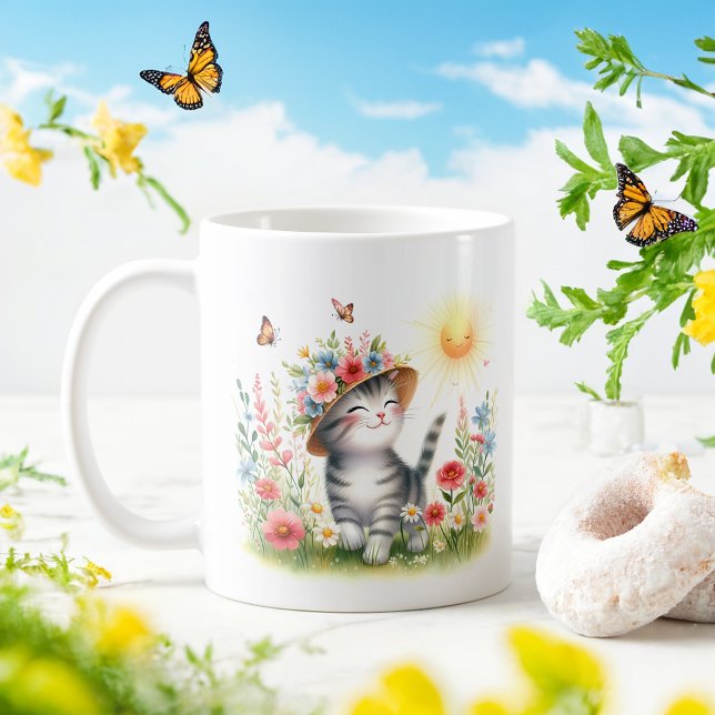 Taza De Café Gatito acuático de primavera - Mug infantil (Subido por el creador)
