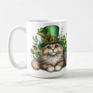 Taza De Café GATITO ADORABLE Y ESponjoso VESTIDO CON GORRA IRLA