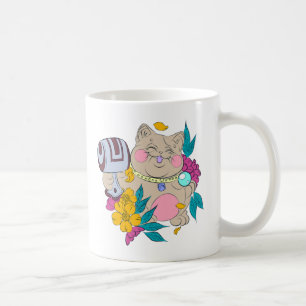 Taza De Café gatito afortunado