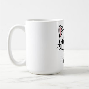 Taza De Café Gatito Blanco Dulce
