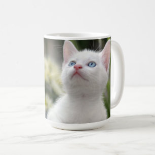 Taza De Café Gatito blanco turco