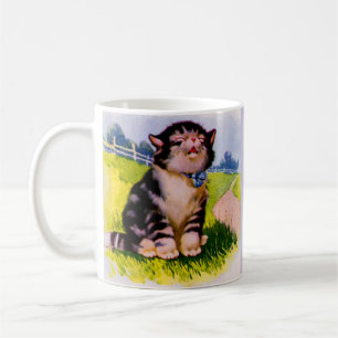 Taza De Café Gatito cantante adorable de los años 1930