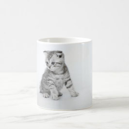 Taza De Café Gatito del doblez del escocés