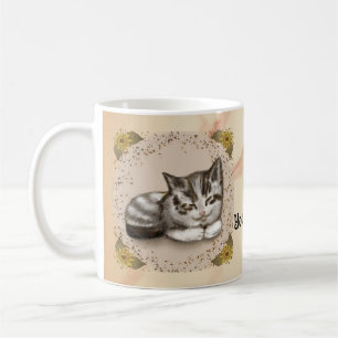 Taza De Café Gatito Durmiendo