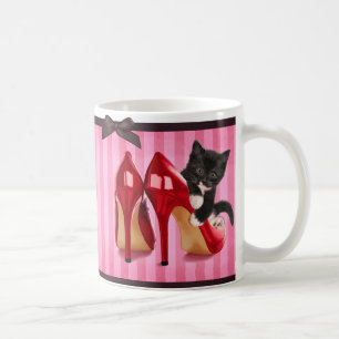 Taza De Café Gatito en estiletes