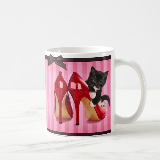 Taza De Café Gatito en estiletes (Derecha)