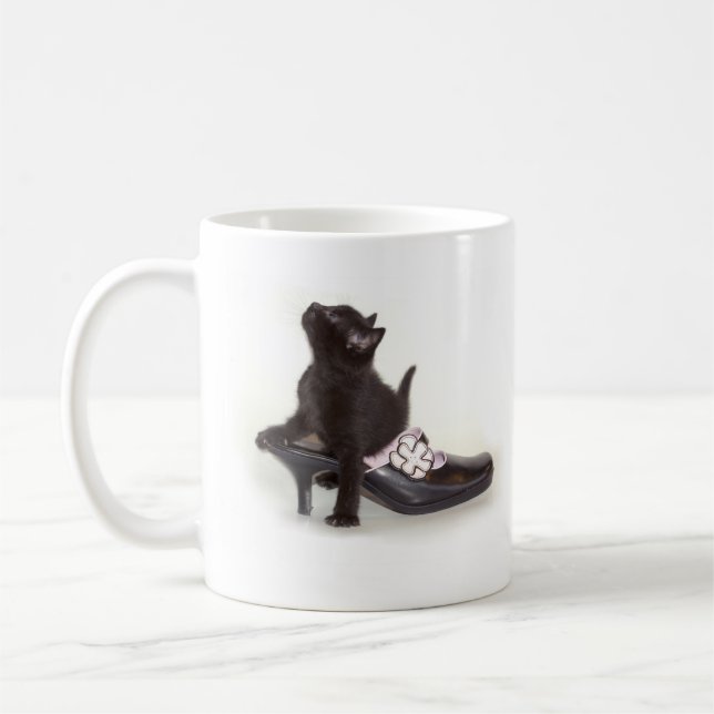 Taza De Café Gatito en zapato Mug (Izquierda)