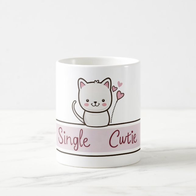 Taza De Café Gatito Lindo Soltero (Centro)