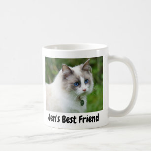 Taza De Café Gatito Precioso de Ojos Azules