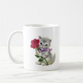 Taza De Café Gatito Retro