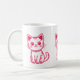Taza De Café Gatito rosa 