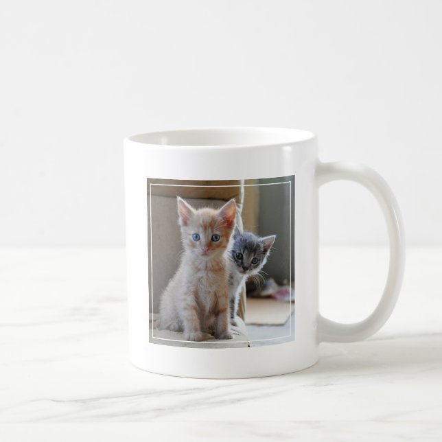 Taza De Café Gatitos curiosos (Derecha)