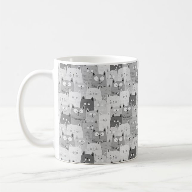 Taza De Café gatitos gatos siempre graciosos memes chiste font  (Izquierda)