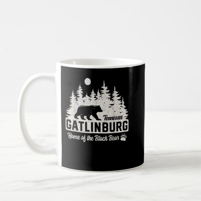 Taza De Café Gatlinburg Tennessee Black Bear Great Smoth Mounta (Izquierda)