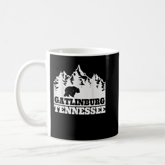 Taza De Café Gatlinburg Tennessee Great Smoky Mountains Souveni (Izquierda)