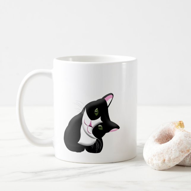 Taza De Café Gato (Con donut)