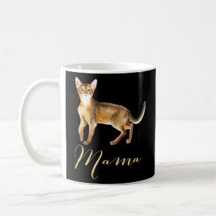Taza De Café Gato abisino Mamá Gato Gato Mami Regalo