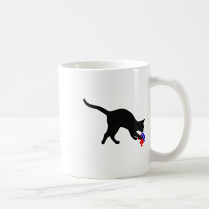 Taza De Café Gato Abrazando A Gop Elephant Funny Democat