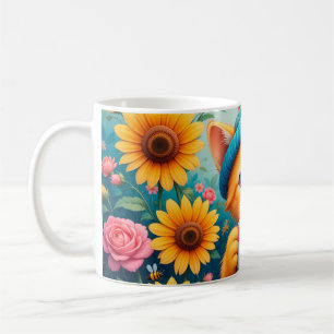 Taza De Café Gato Adorable Sosteniendo Café de la Mañana
