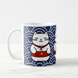 Taza De Café Gato afortunado japonés o Maneki-Neko