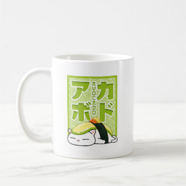 Taza De Café Gato aguacate sushi