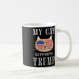 Taza De Café Gato apoya la reelección de Trump 2024