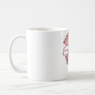 Taza De Café Gato, Arcoiris Y Nubes, Vibes Populares