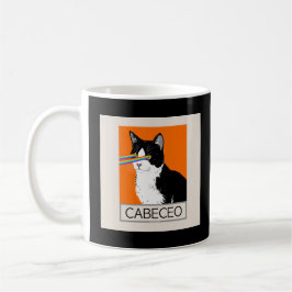 Taza De Café Gato argentino de tango cabeceo con ojos láser