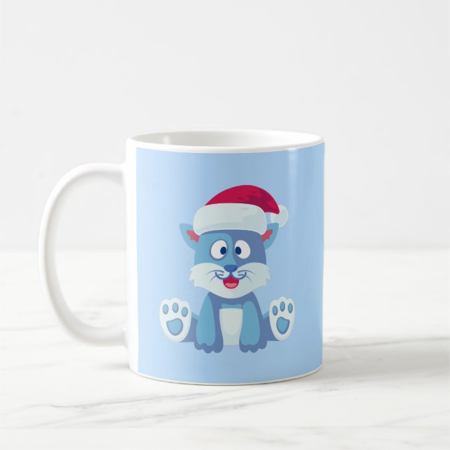 Taza De Café Gato Azul (Izquierda)